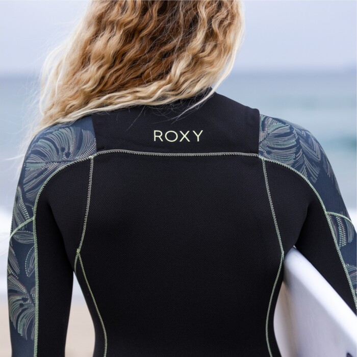 2024 Roxy Womens Elite XT 4/3mm Chest Zip Wetsuit ERJW103134 - Anthracite The Palms Wetsuit